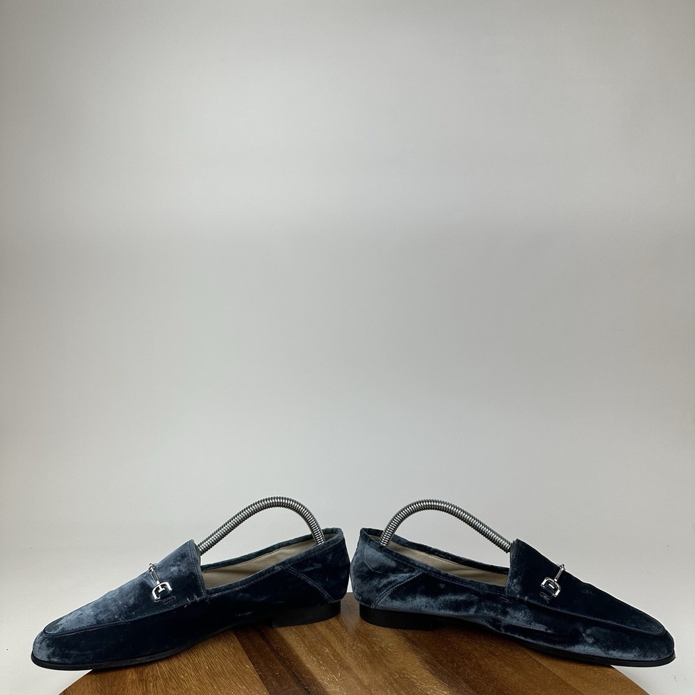 Womens Sam Edelman Loraine Blue Velvet Casual Comfort Loafer Shoes Size 8 M - Picture 5 of 7